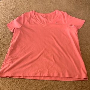 Tommy Hilfiger Pink Vneck Tee